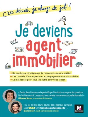 cover image of Je deviens agent immobilier! C'est décidé, je change de job!